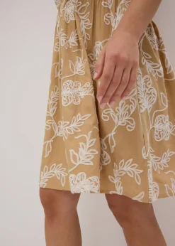 Mujer bonprix bonprix Vestido tipo túnica de viscosa vaporosa con bordado