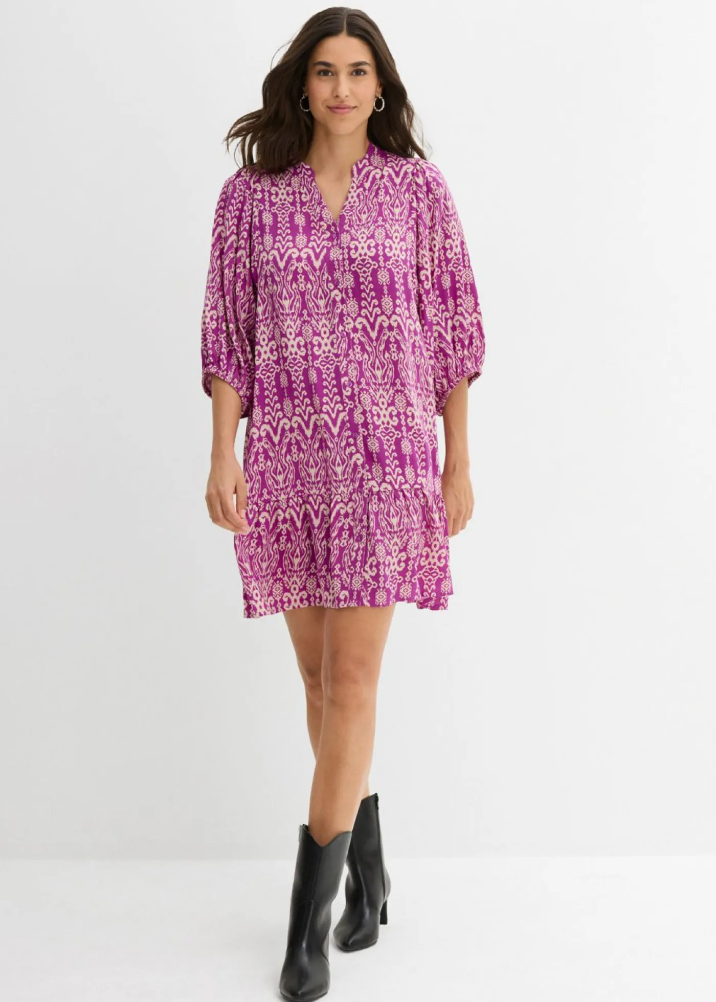 Mujer bonprix bonprix Vestido tipo túnica de viscosa suave