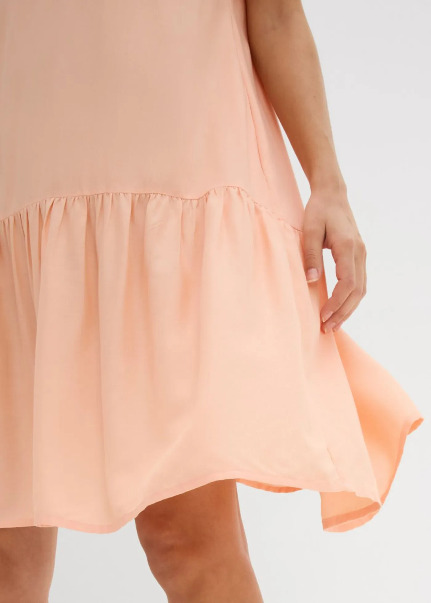 bonprix bonprix Vestidos>Vestido tipo túnica de viscosa fina Melocotón