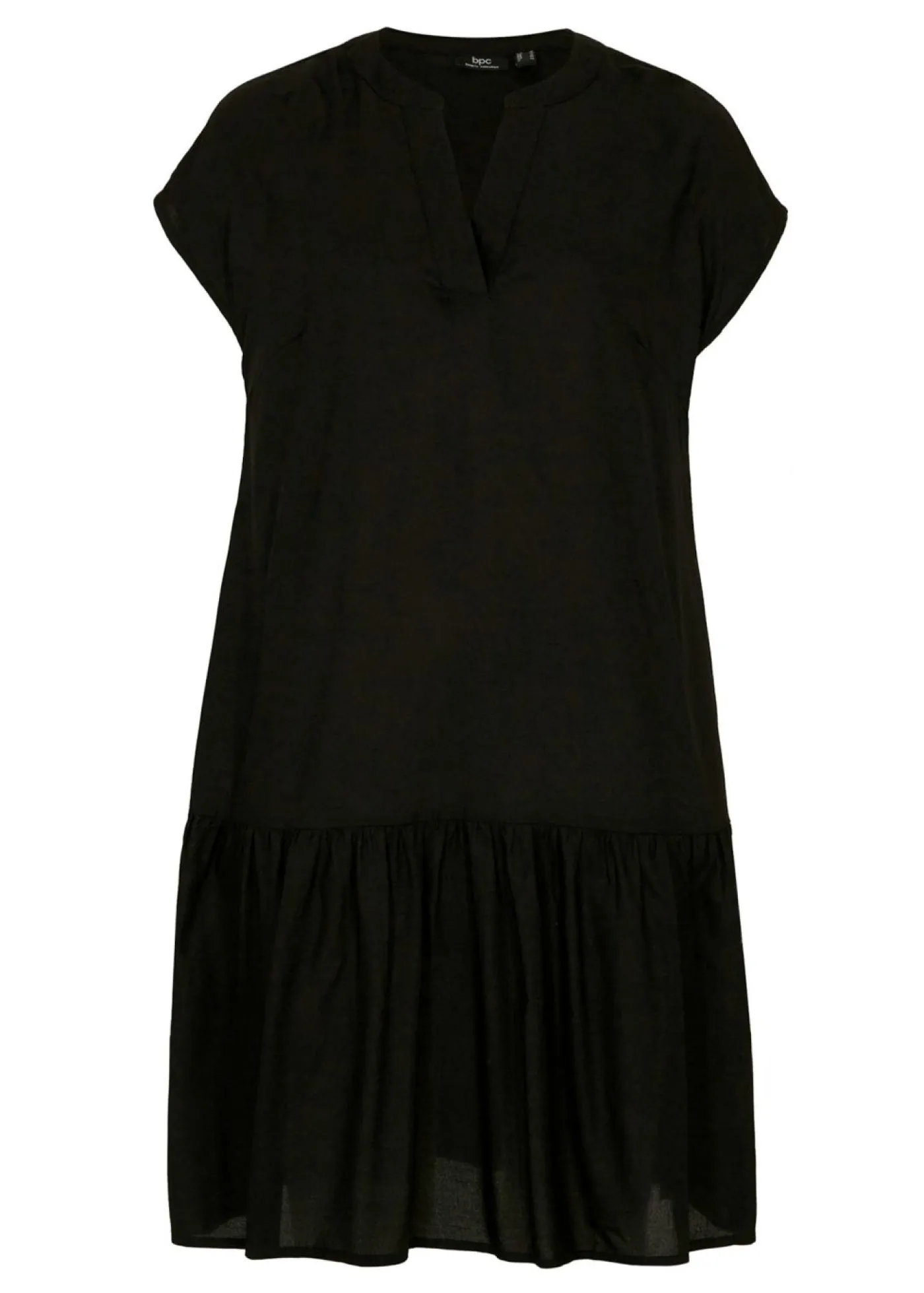 bonprix bonprix Vestidos>Vestido tipo túnica de viscosa fina Negro