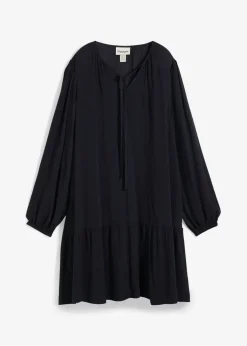 bonprix bonprix Vestidos>Vestido tipo túnica de viscosa fluida Negro