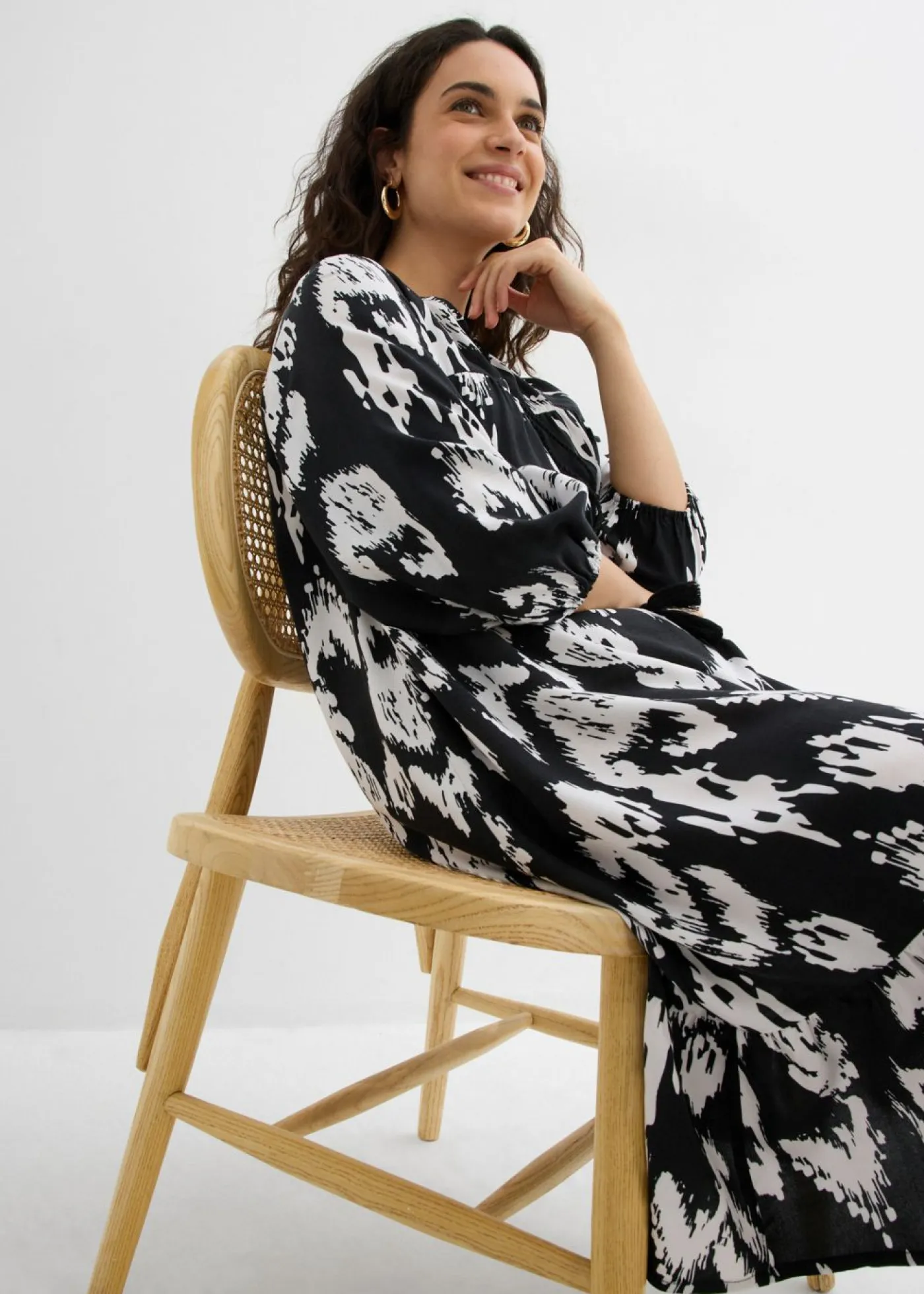 Mujer bonprix bonprix Vestido tipo túnica de viscosa pura