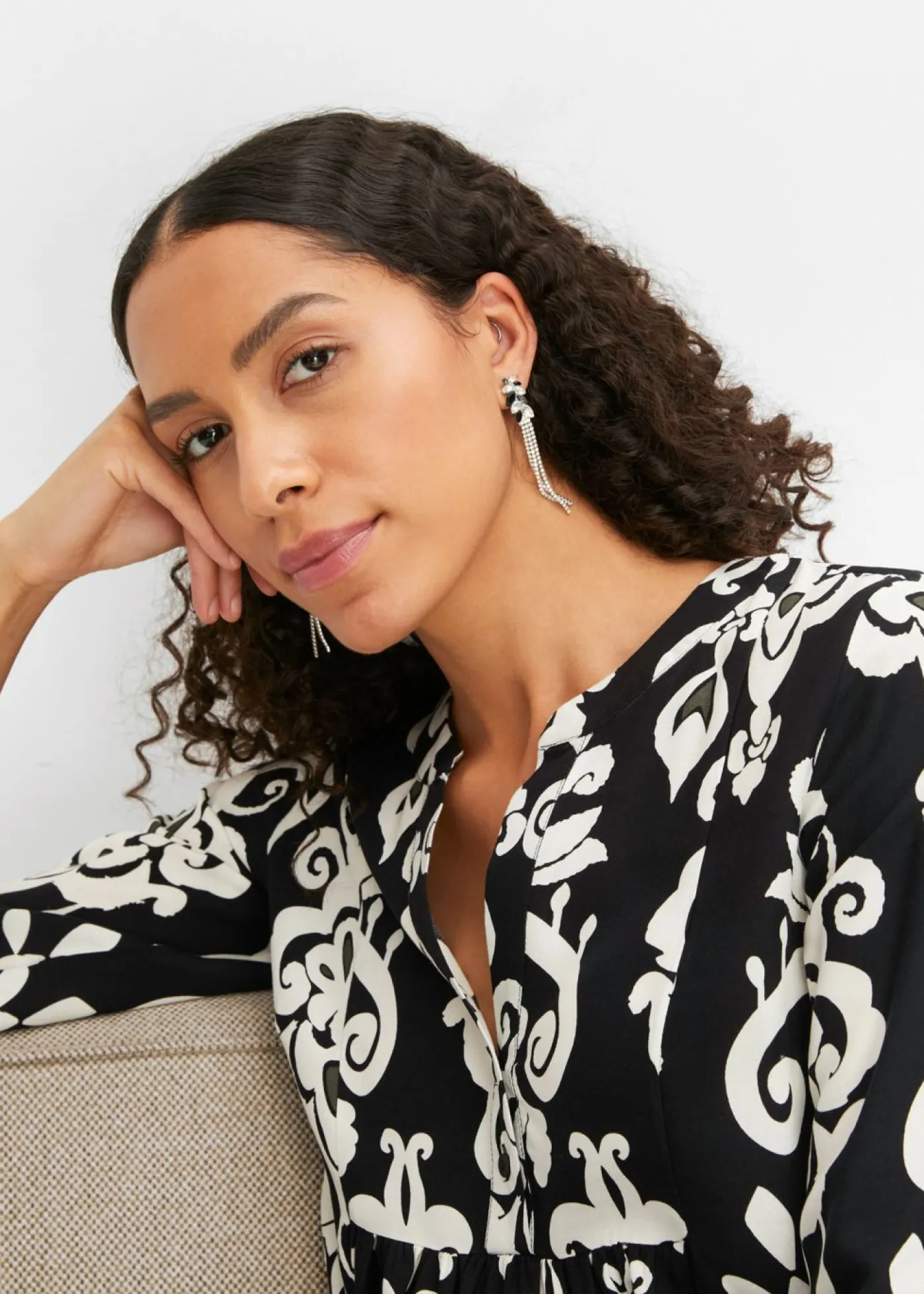 Mujer bonprix bonprix Vestido tipo túnica de viscosa fluida