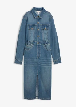 Mujer bonprix bonprix Vestido vaquero con algodón orgánico