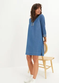 Mujer bonprix bonprix Vestido vaquero con bordado