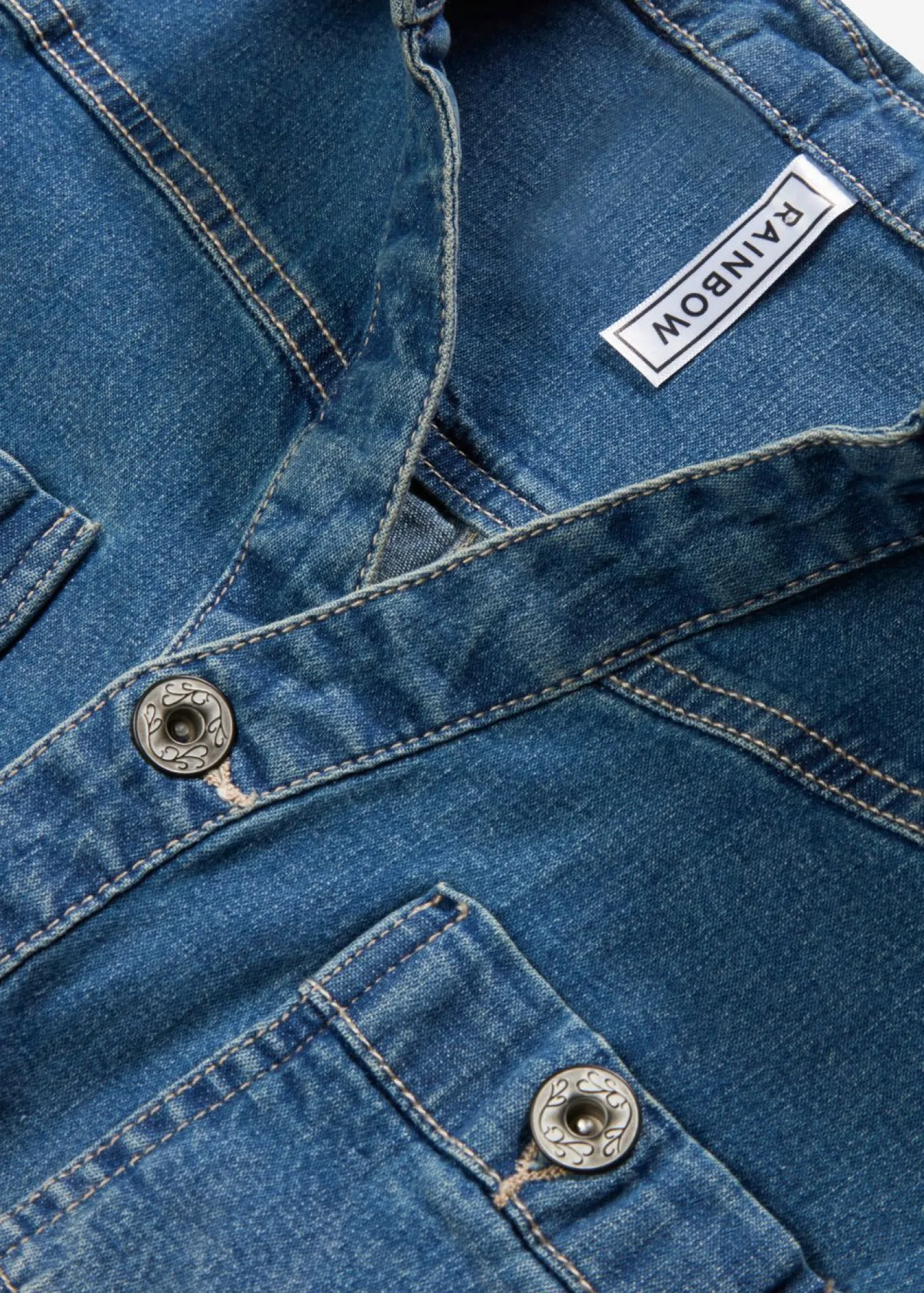 bonprix bonprix Vestidos>Vestido vaquero con botones y dobladillo abierto Azul vaquero