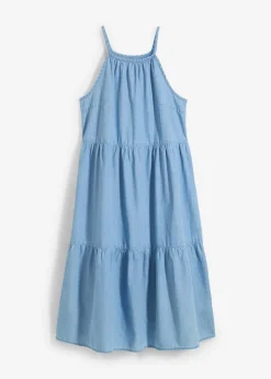 Niños bonprix bonprix Vestido vaquero de algodón fluido