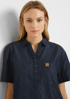 Mujer bonprix bonprix Vestido vaquero de manga corta