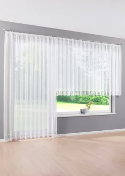 bonprix bonprix Visillo con borde de ganchillo