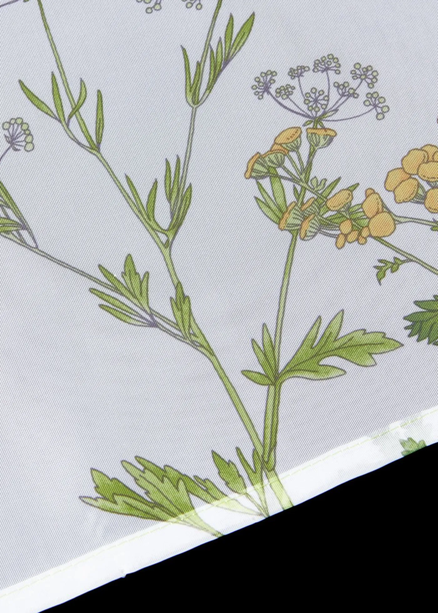 bonprix bonprix Primavera|Cortinas Baratas>Visillo con estampado de plantas y poliéster reciclado Blanco-verde