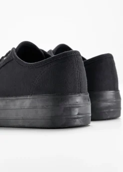 Mujer bonprix bonprix Zapatillas con plataforma de lona de algodón
