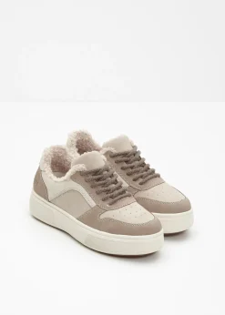 bonprix Rieker Zapatos De Marca·Rieker|Botas De Pelo>Zapatillas con plataforma cómodas y forradas de Rieker Beige