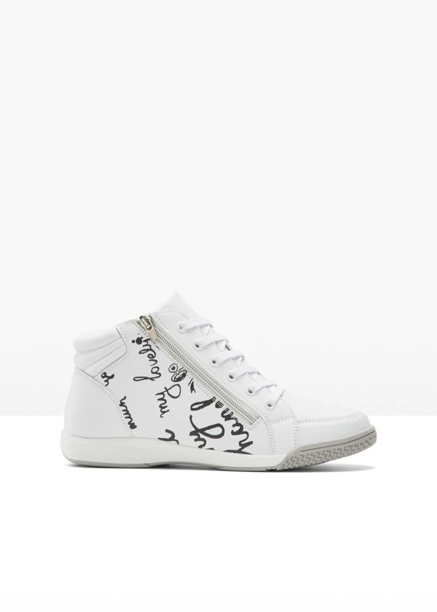 bonprix bpc selection Niña·Zapatos|Niña·Zapatillas>Zapatillas de caña alta Blanco