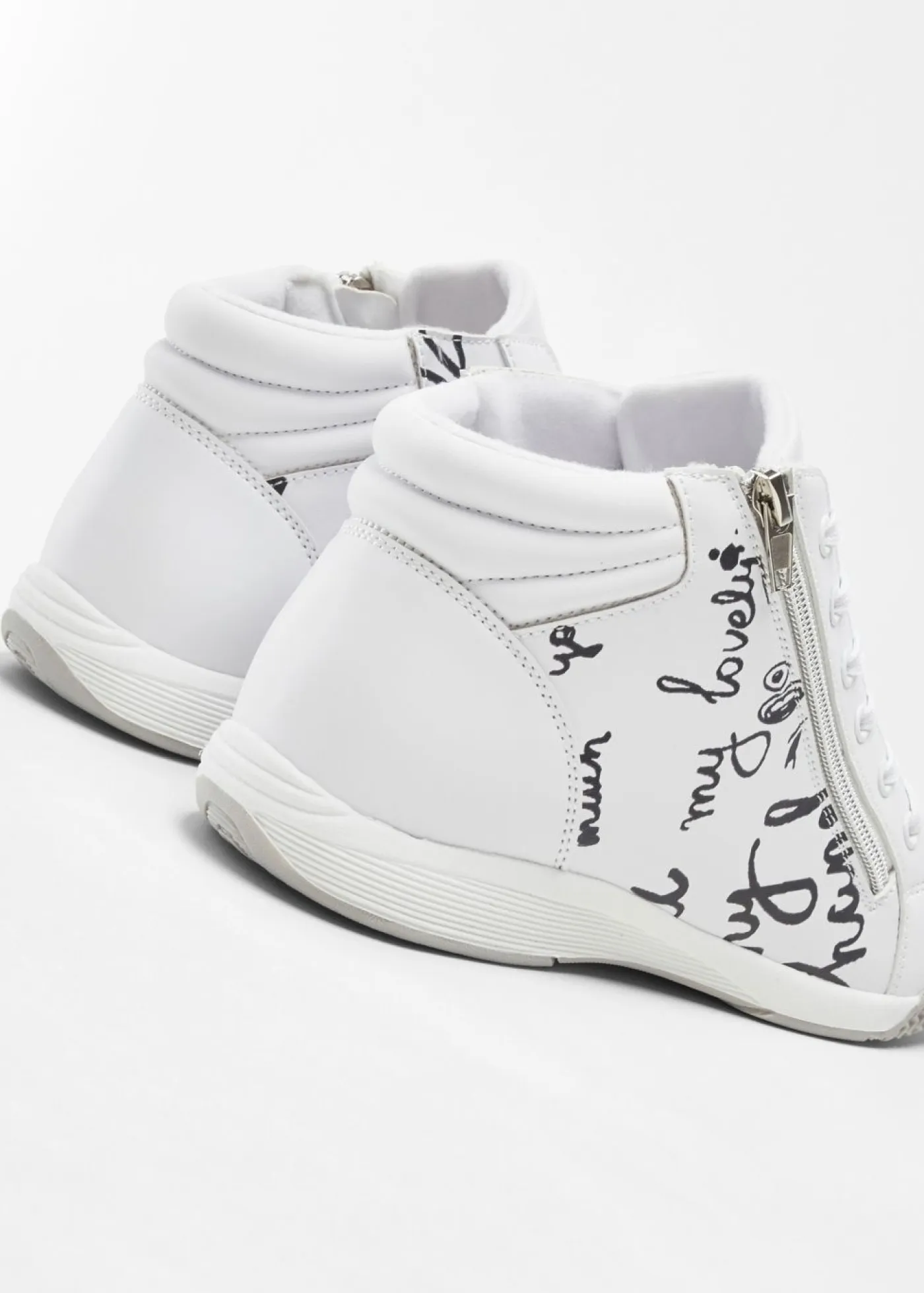 bonprix bpc selection Niña·Zapatos|Niña·Zapatillas>Zapatillas de caña alta Blanco