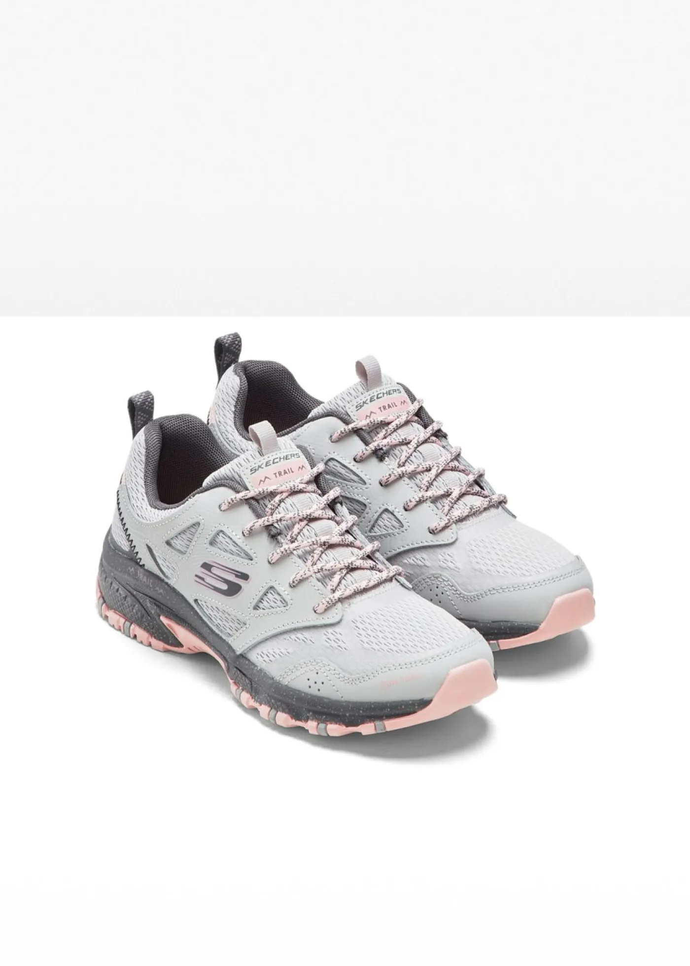 bonprix Skechers Zapatos De Marca·Skechers|Zapatillas Deportivas>Zapatillas de senderismo Skechers con espuma viscoelástica gris/rosa caliente