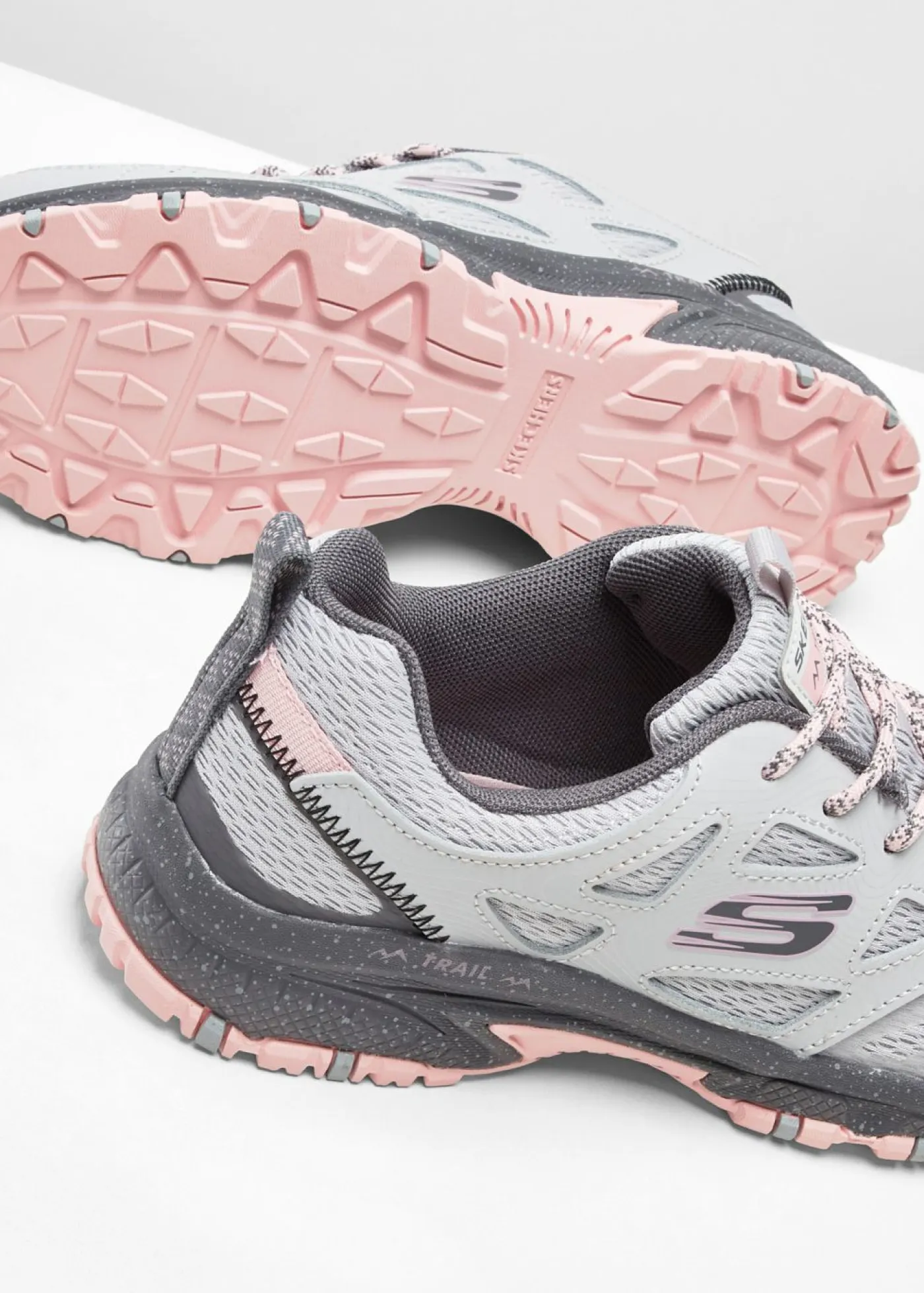 bonprix Skechers Zapatos De Marca·Skechers|Zapatillas Deportivas>Zapatillas de senderismo Skechers con espuma viscoelástica gris/rosa caliente