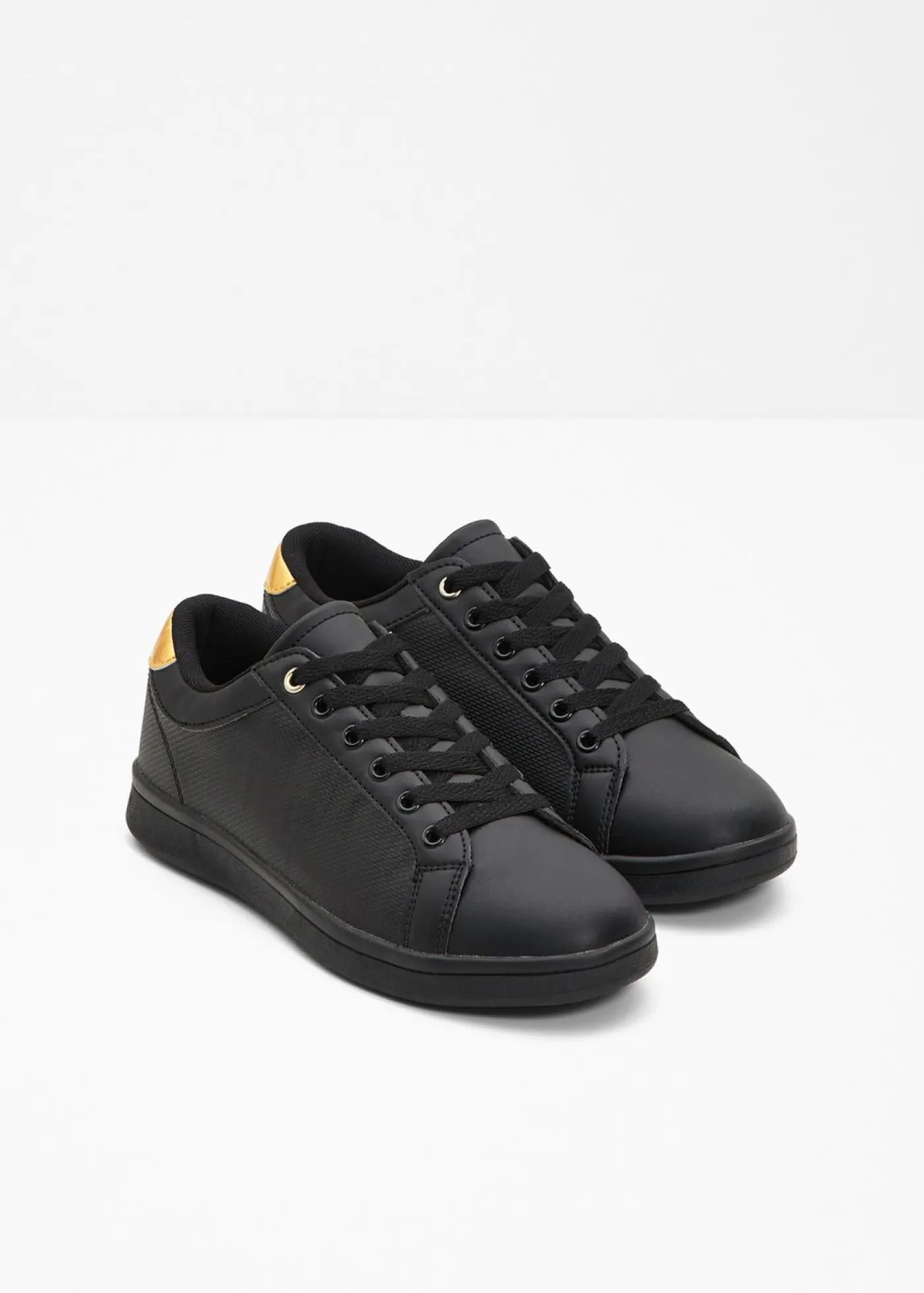 bonprix bonprix Tendencias·Zapatos Veganos|Zapatillas>Zapatillas deportivas Negro-dorado