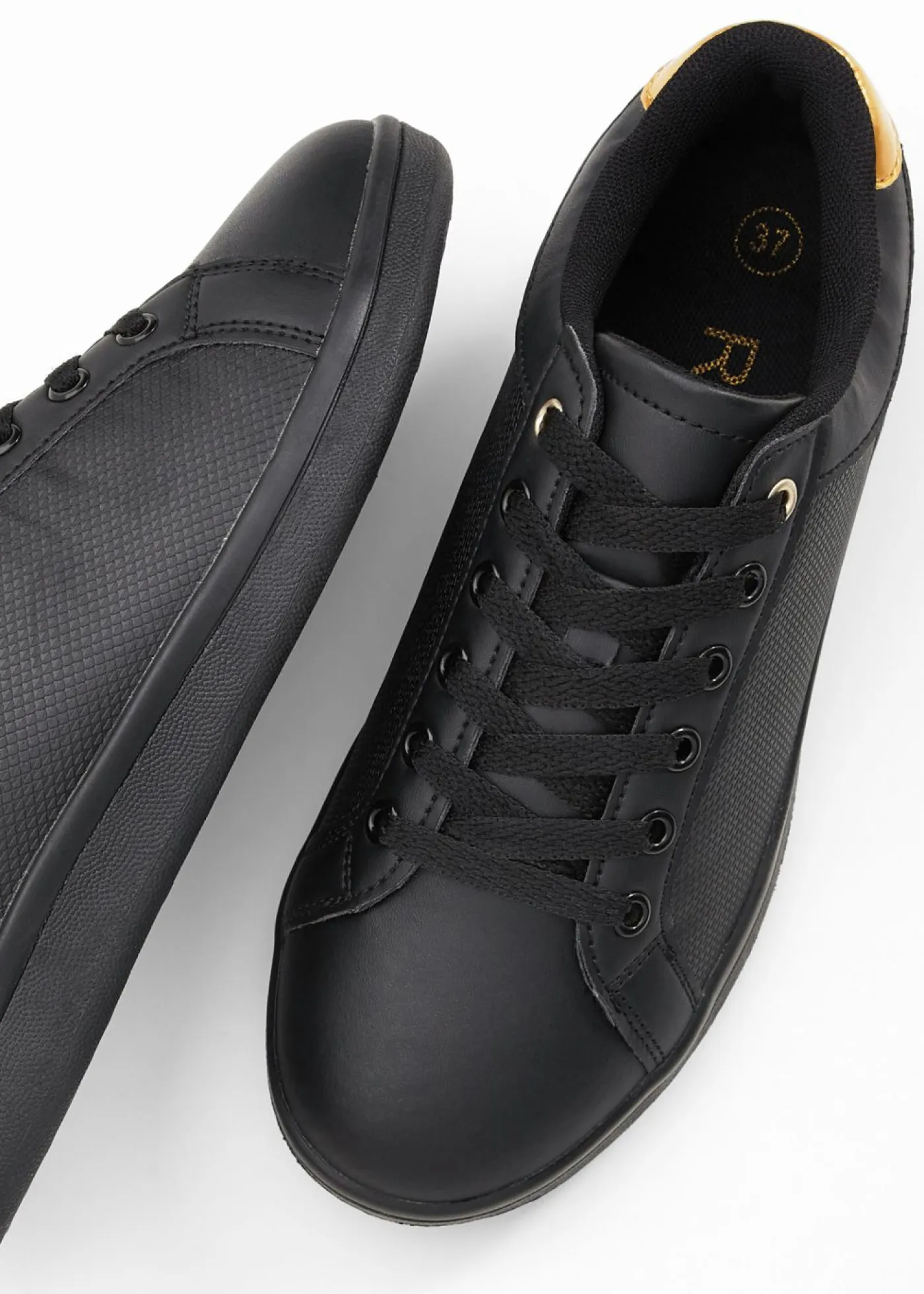 bonprix bonprix Tendencias·Zapatos Veganos|Zapatillas>Zapatillas deportivas Negro-dorado