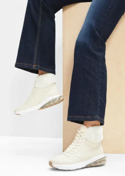 bonprix bonprix Botas De Pelo|Zapatillas>Zapatillas deportivas de caña alta Beige