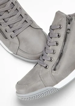 Mujer bonprix bonprix Zapatillas deportivas de caña alta con cremallera