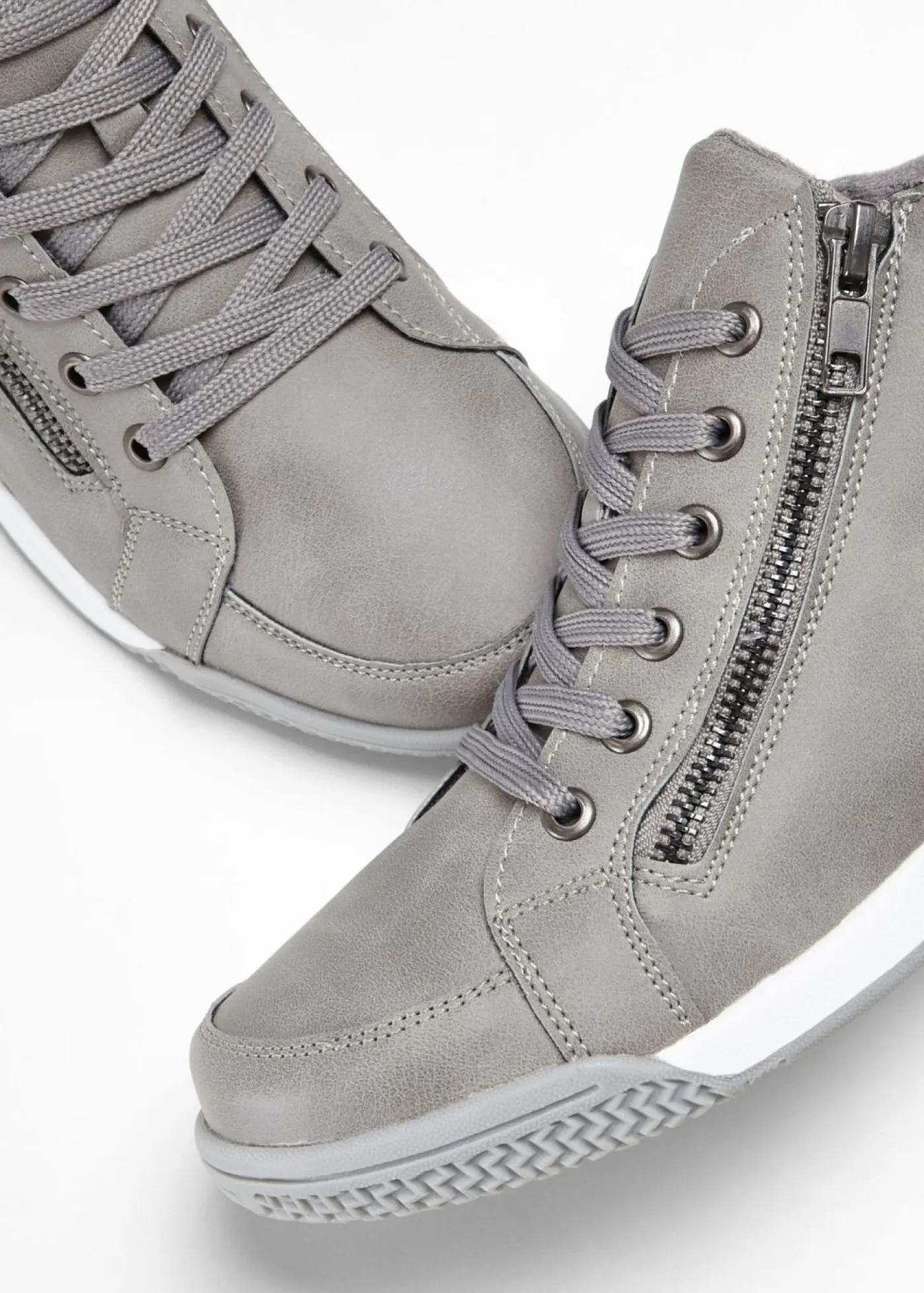 Mujer bonprix bonprix Zapatillas deportivas de caña alta con cremallera