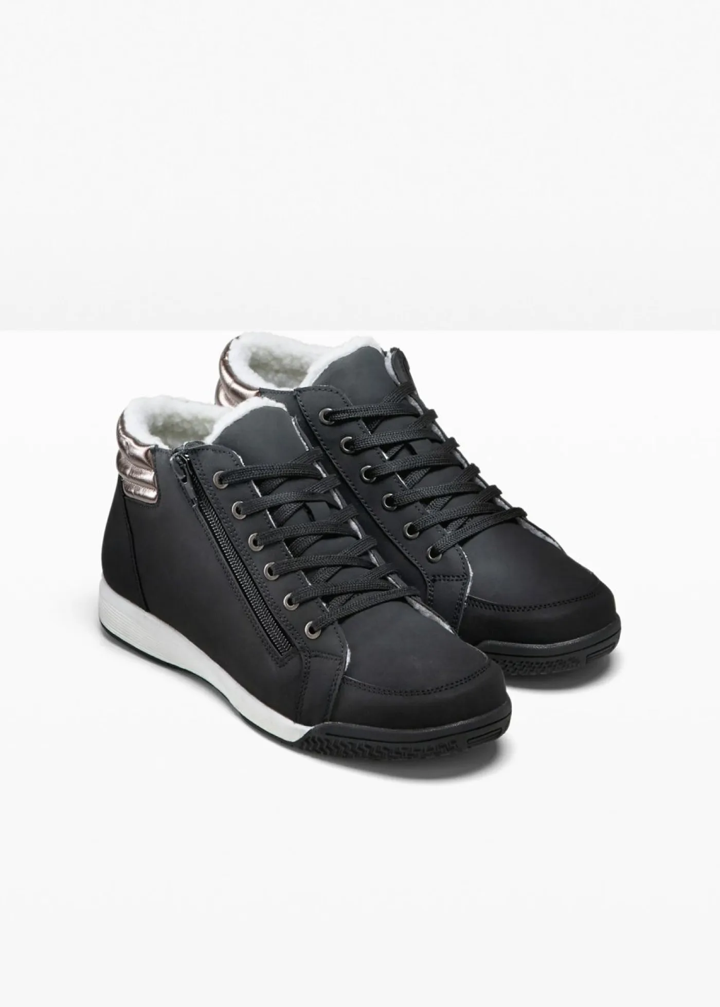 Mujer bonprix bonprix Zapatillas deportivas de caña alta con cremallera