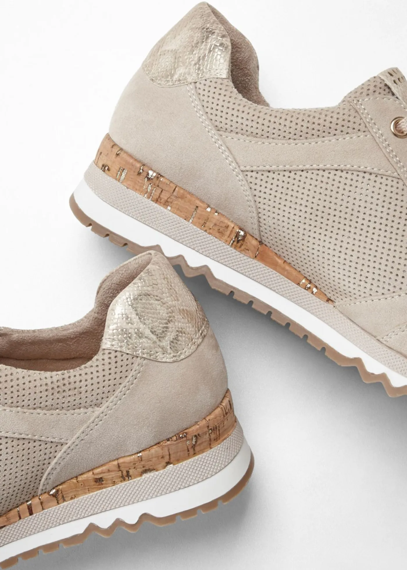 bonprix Marco Tozzi Zapatos De Marca·Marco Tozzi|Novedades>Zapatillas Marco Tozzi con cremallera Beige