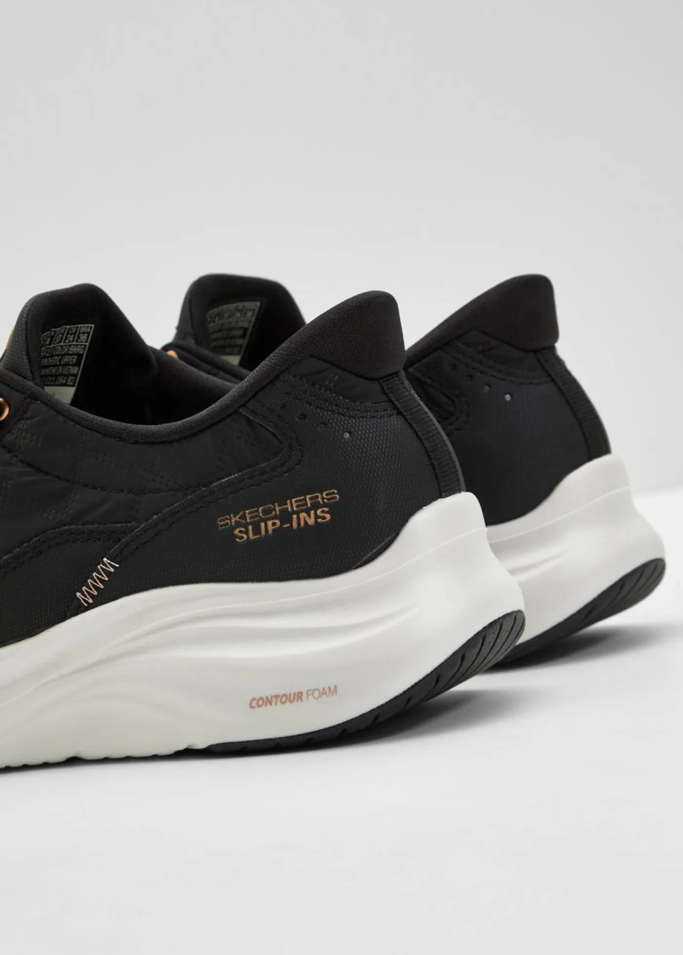 bonprix Skechers Zapatos De Marca·Skechers|Novedades>Zapatillas sin cordones de Skechers con espuma viscoelástica Negro