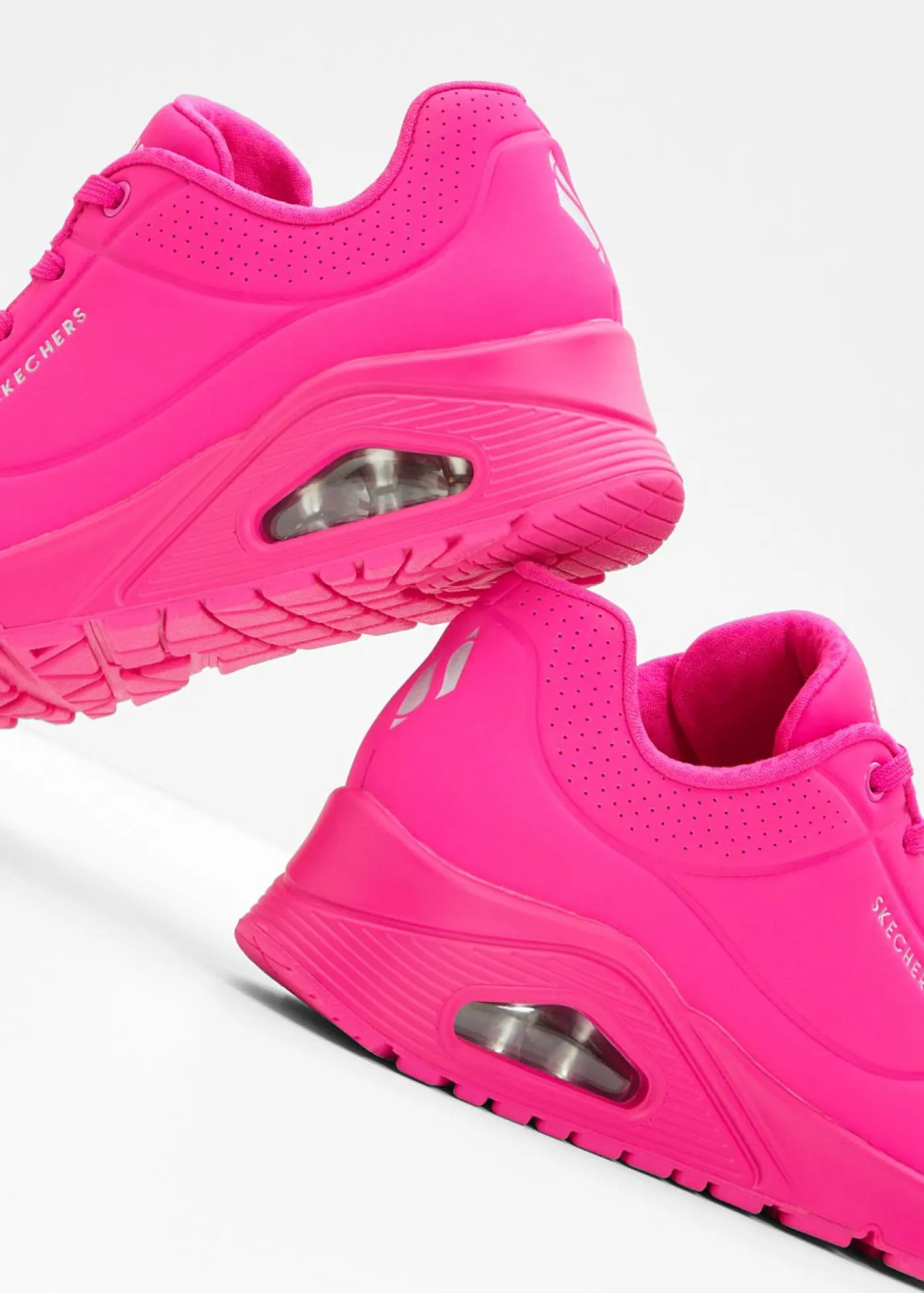 bonprix Skechers Zapatos De Marca·Skechers|Zapatillas>Zapatillas Skechers con espuma viscoelástica Rosa neón