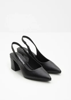 bonprix bonprix Zapatos De Salón>Zapatos con tacón grueso y talón al descubierto Negro