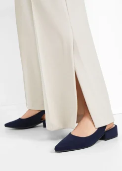 Mujer bonprix bonprix Zapatos con tacón plano y talón al descubierto