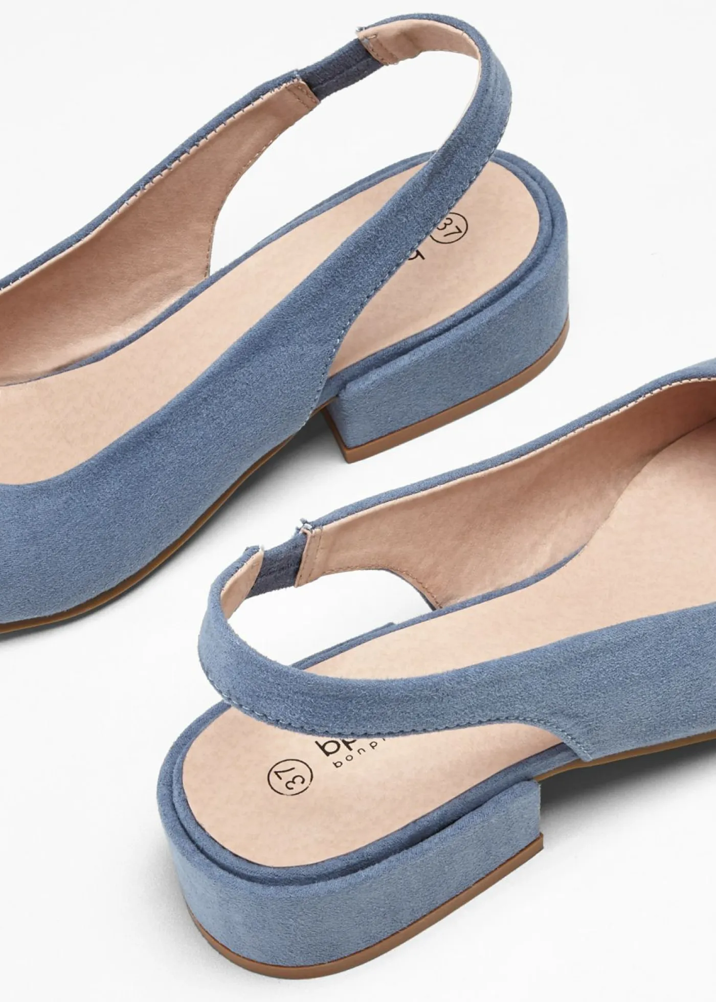 Mujer bonprix bonprix Zapatos con tacón plano y talón al descubierto