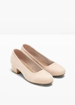 bonprix bonprix Tendencias·Zapatos Veganos|Tendencias·Fiesta>Zapatos de tacón con tacón ancho Beige